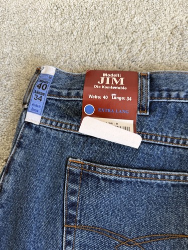 Blaue jeans extra lang - jeans, –