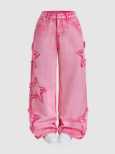 Damen boyfriend jeans - damen, rosa