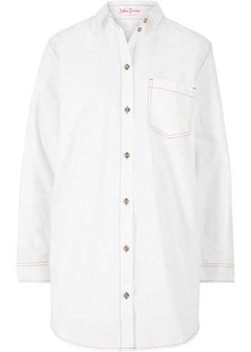 Jeansbluse extralang